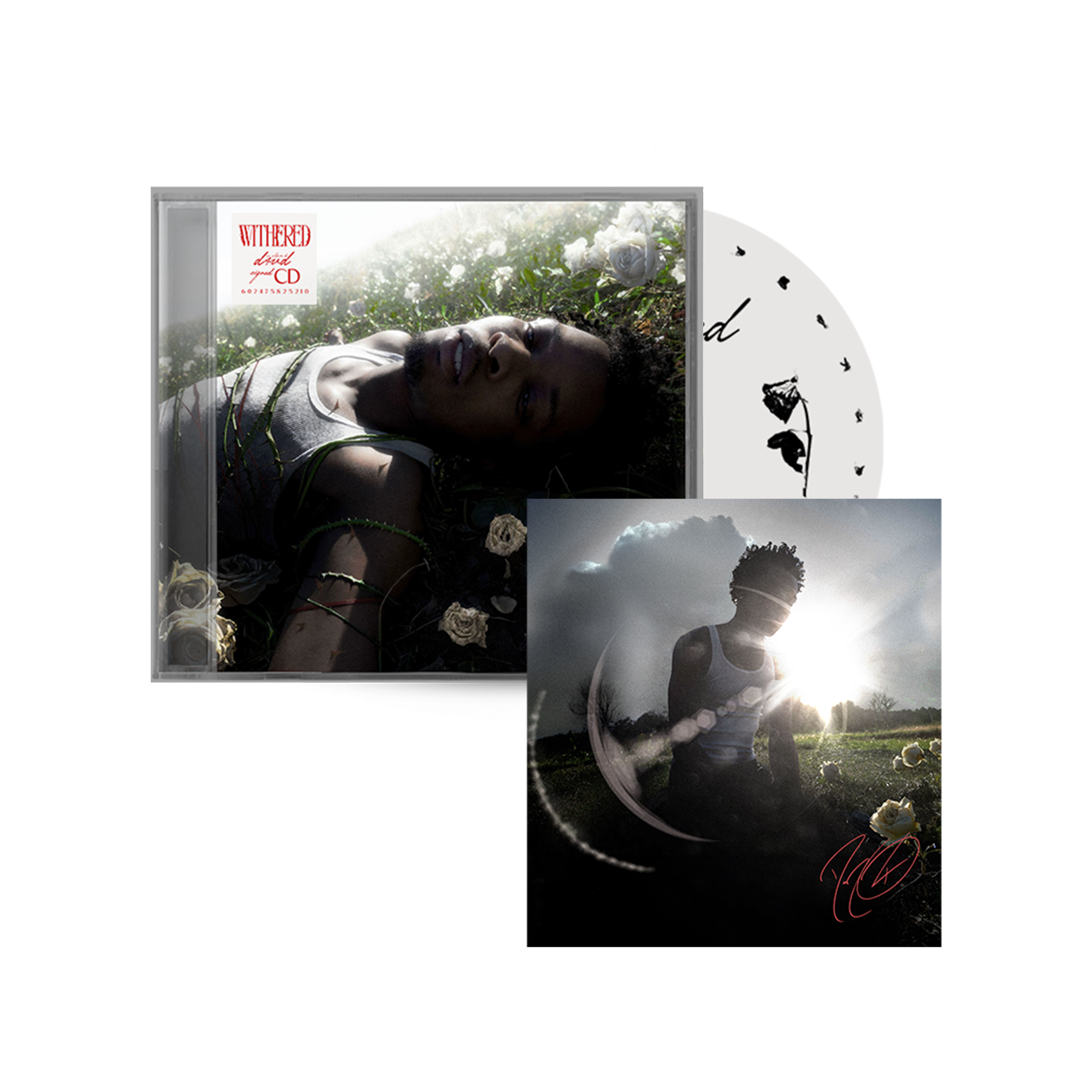 WITHERED Standard CD + Signed Art Card - D4vd UK WITHERED Standard CD + Signed Art Card - D4vd UK