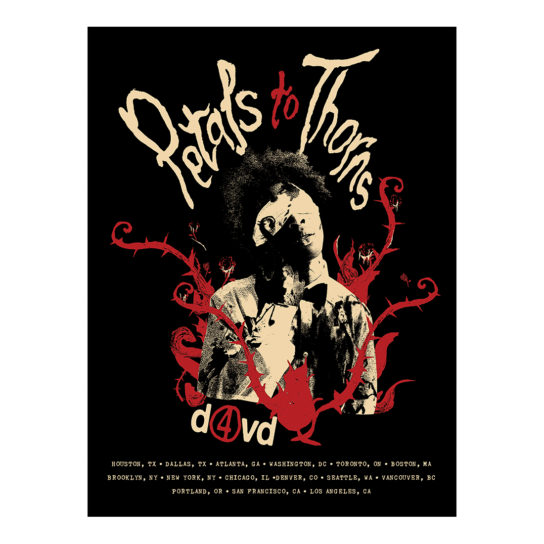 D4vd - Petals To Thorns Tour Poster